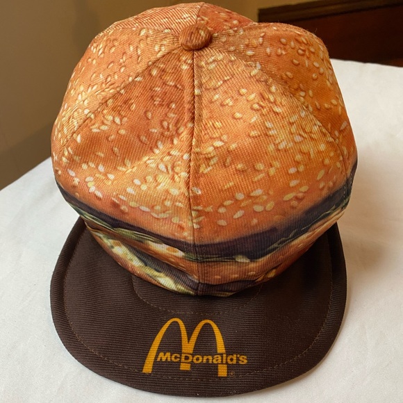 Vintage 8s Mcdonalds Hat Big Mac Ball 